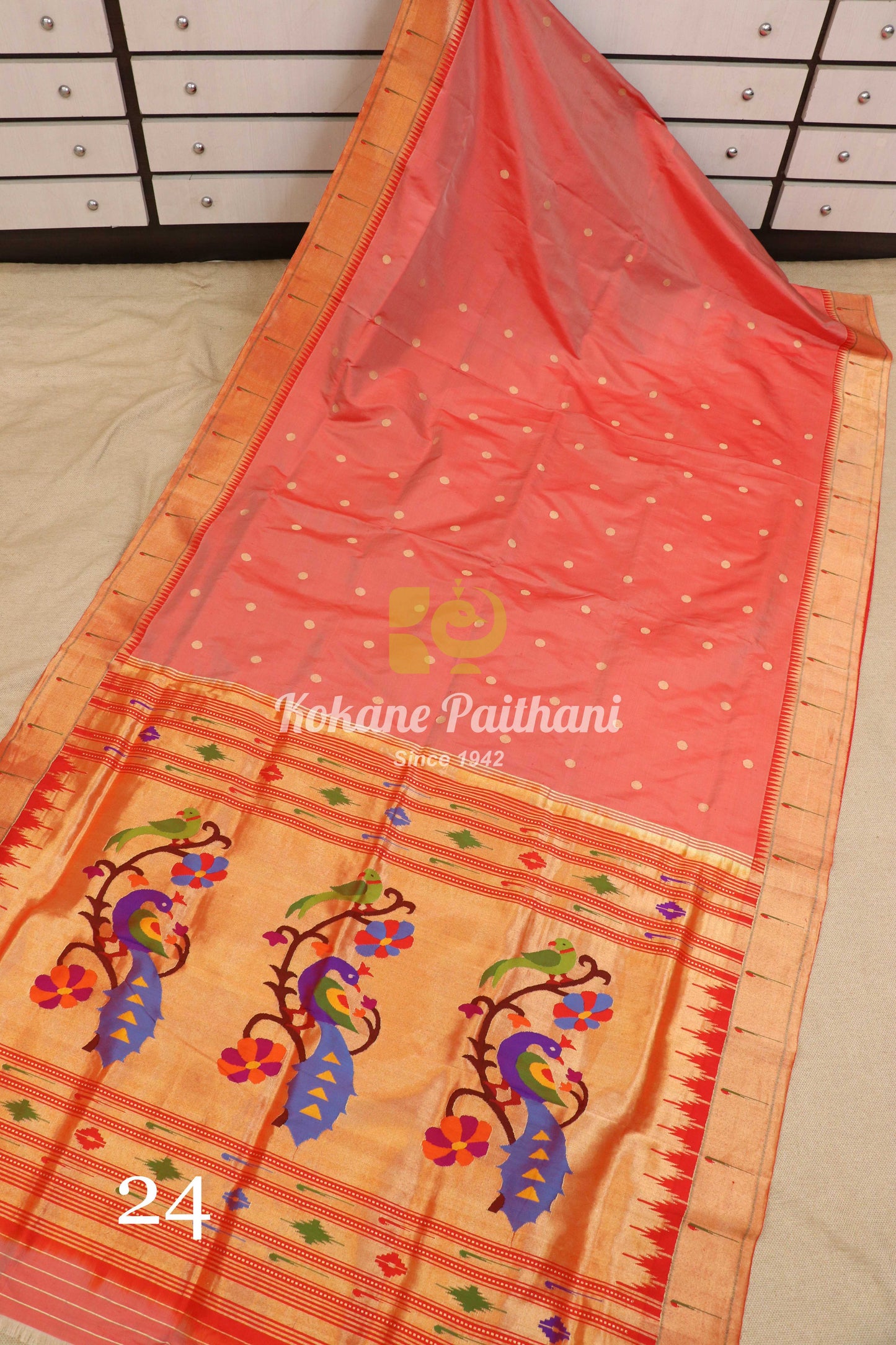 Muniya Brocade Paithani Saree