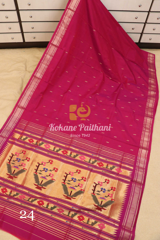 Premium Cotton Paithani Saree