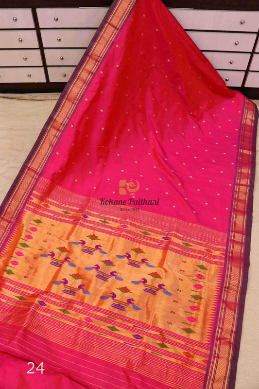 Traditional Pallu Silk Paithani Saree