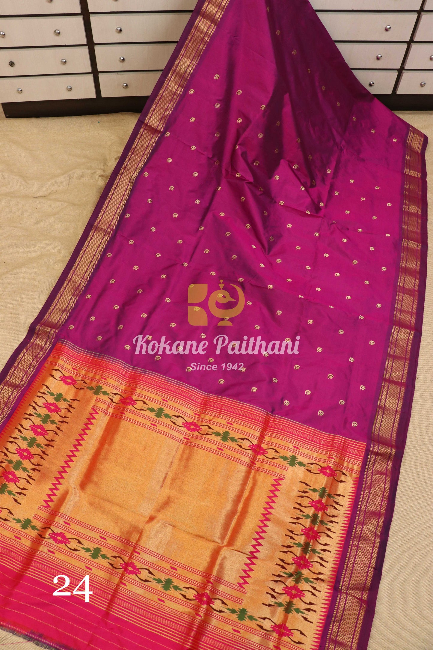 Fancy Pallu Silk Paithani Saree