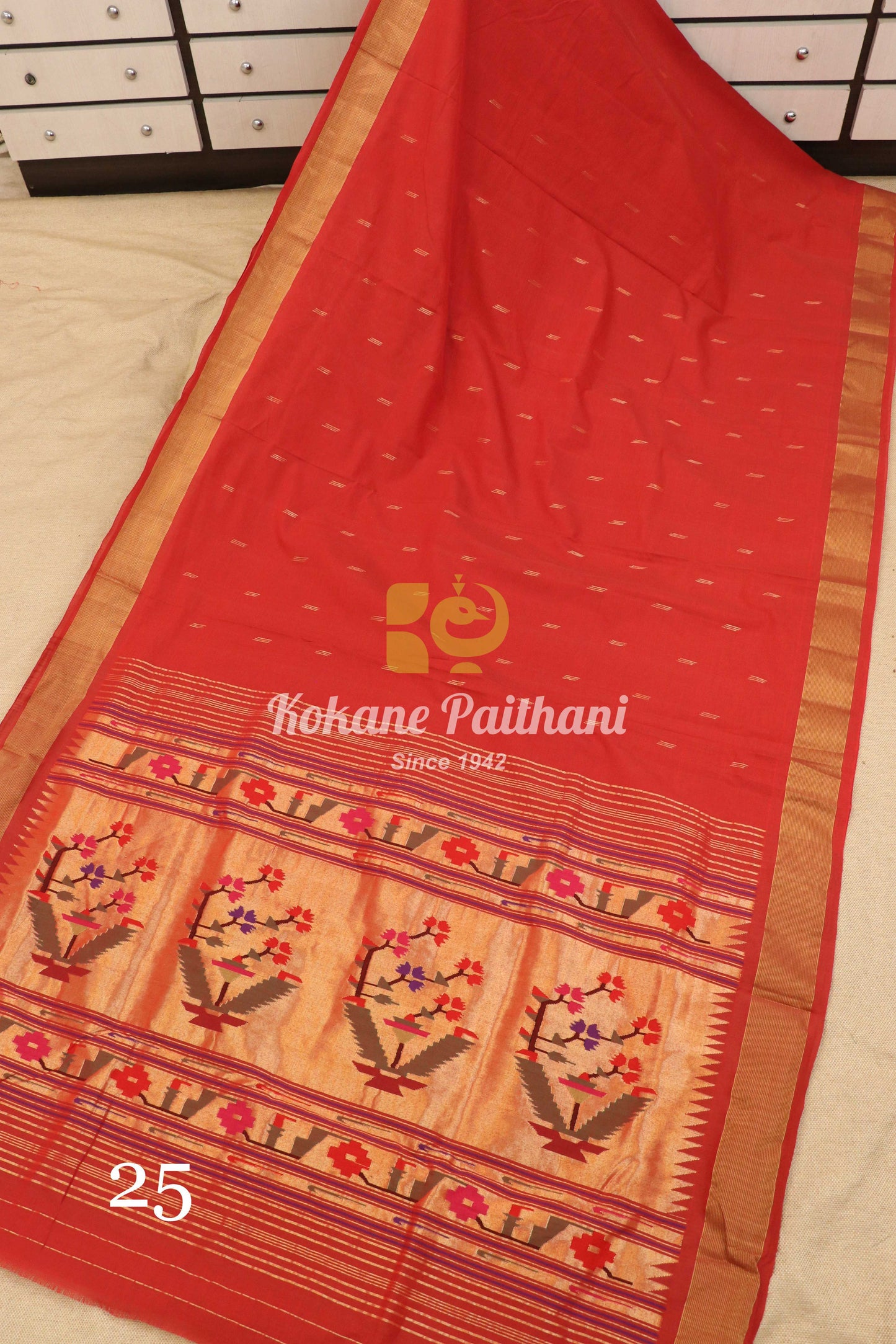 Premium Cotton Paithani Saree