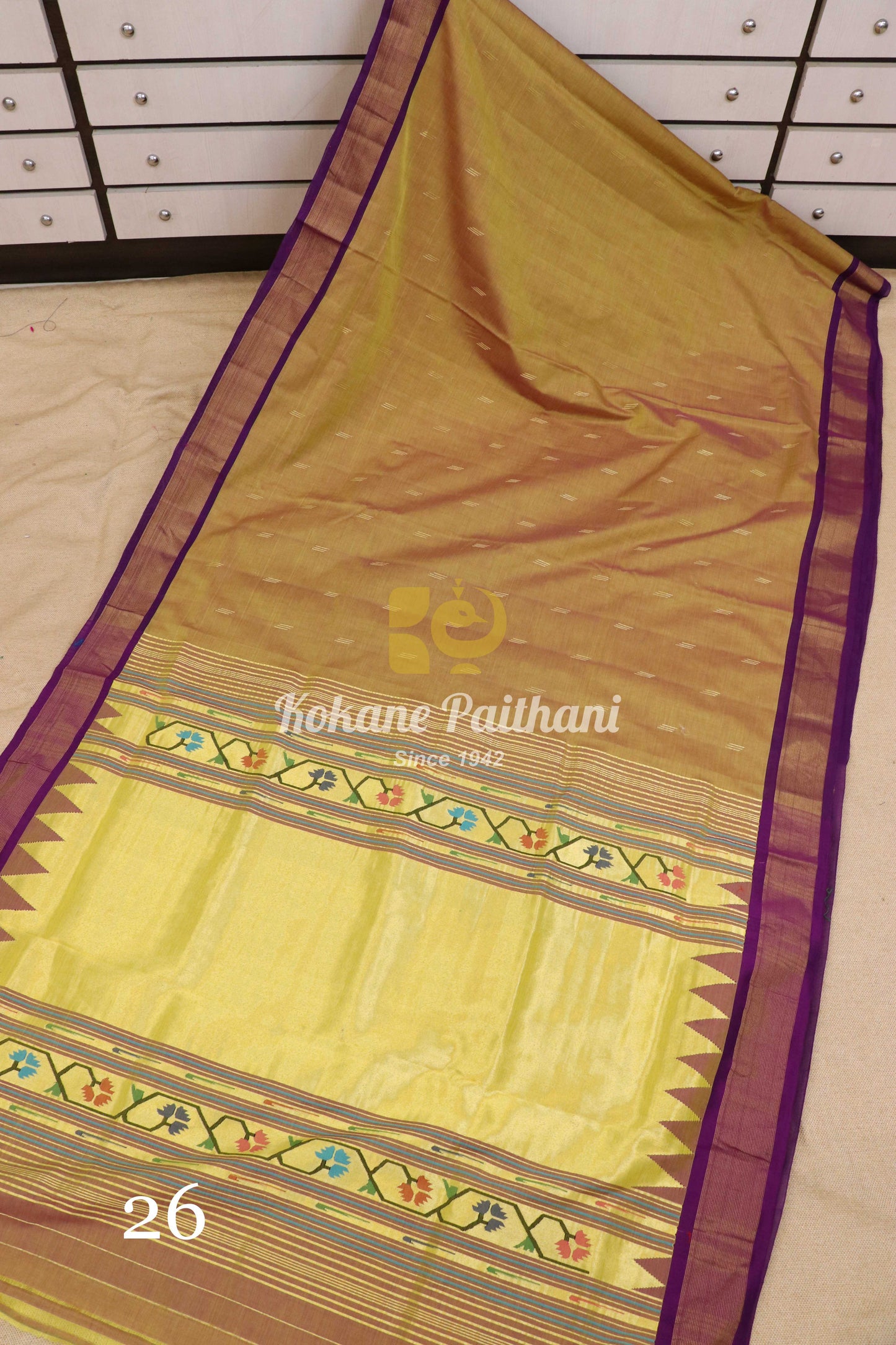 Premium Cotton Paithani Saree