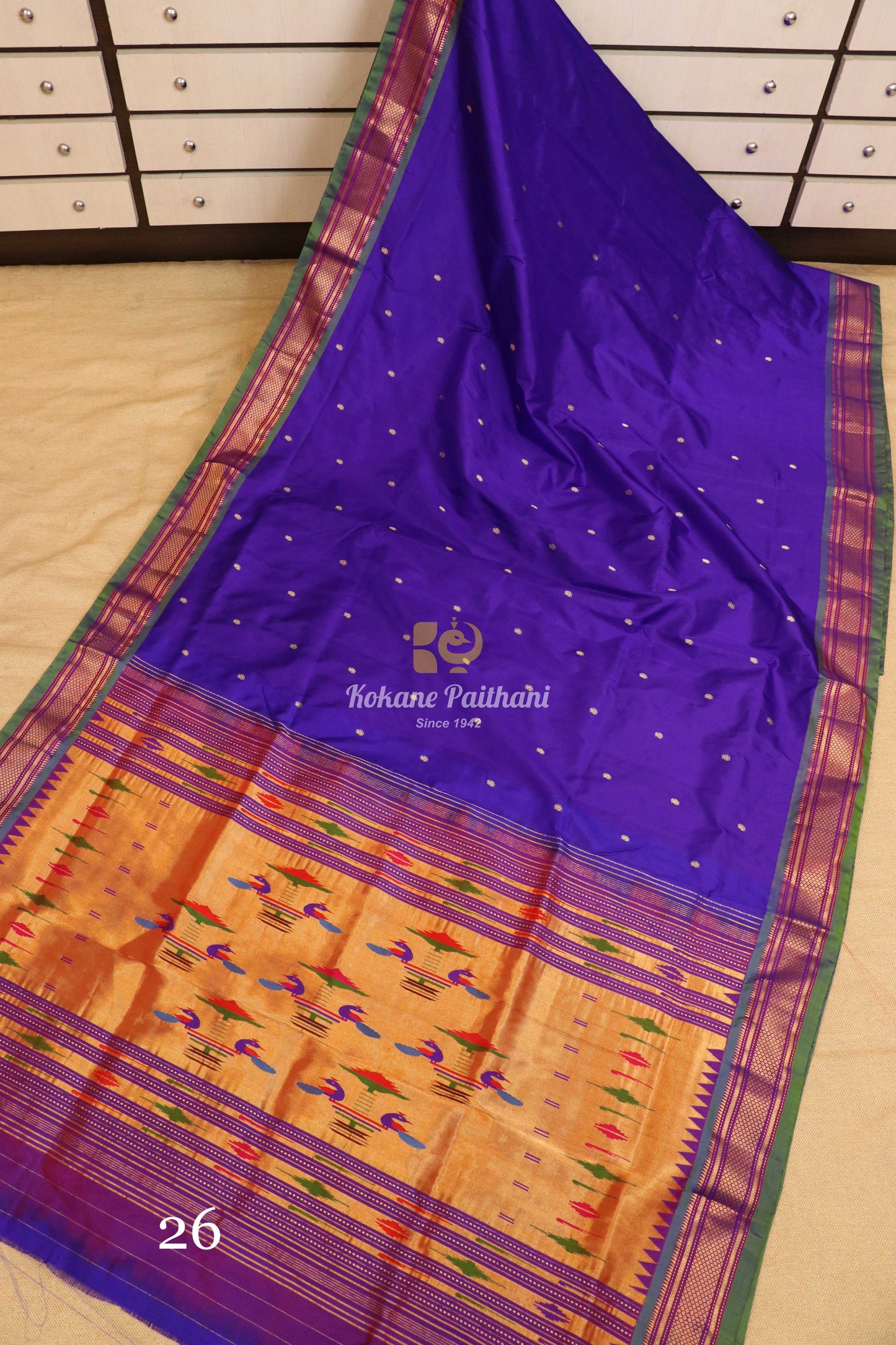 Traditional Pallu Silk Paithani Saree