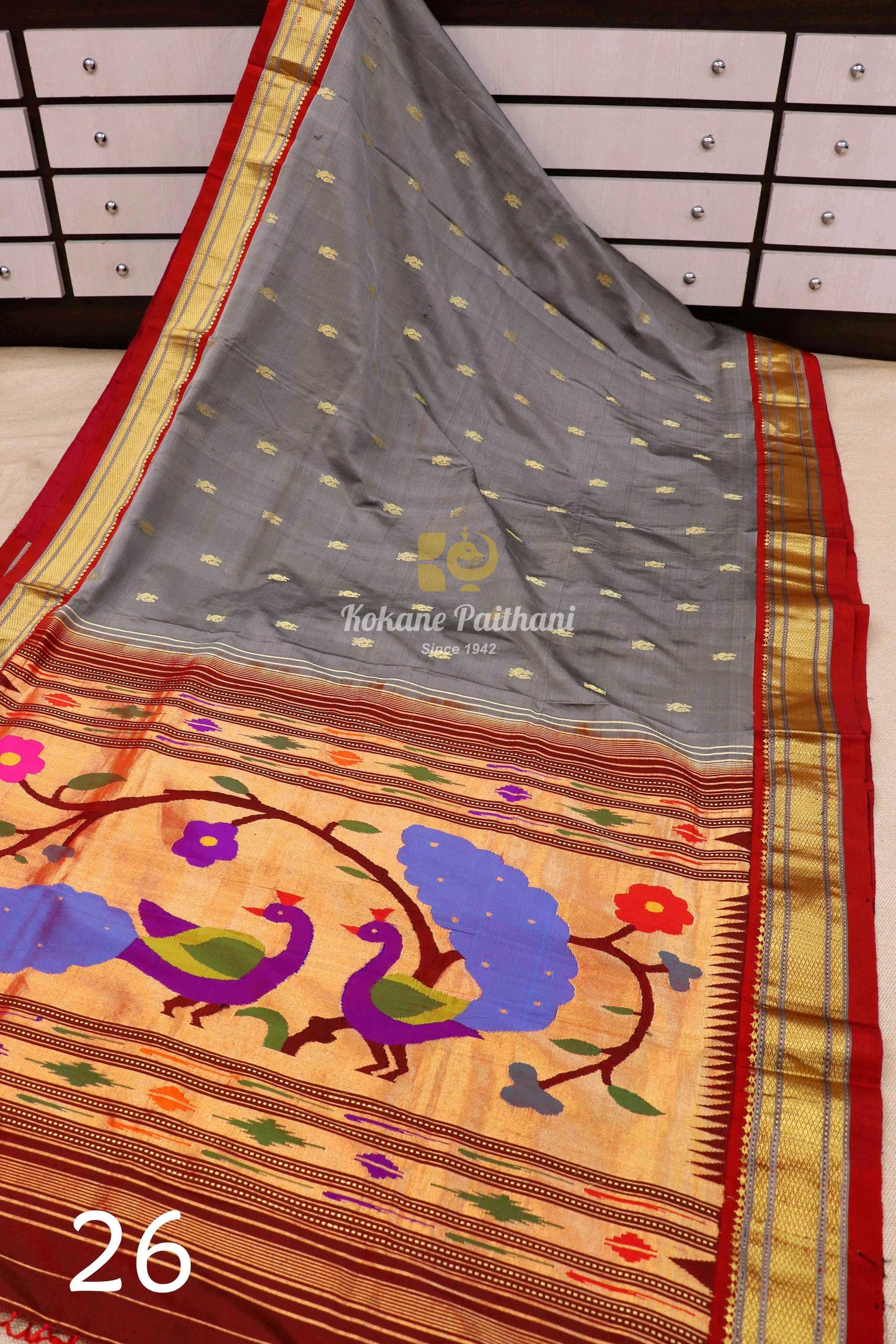 Fancy Pallu Silk Paithani Saree