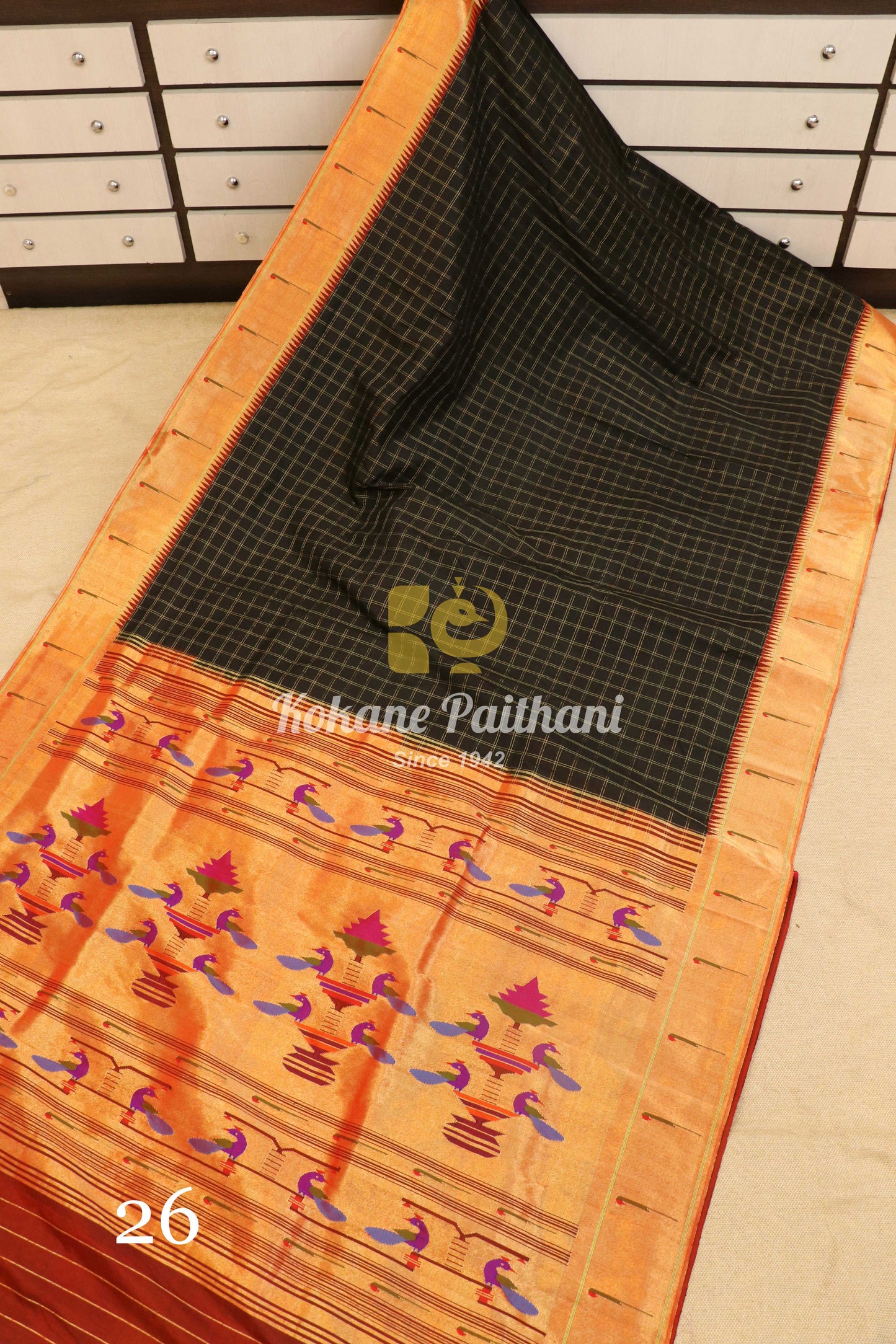 Muniya Brocade Paithani Saree