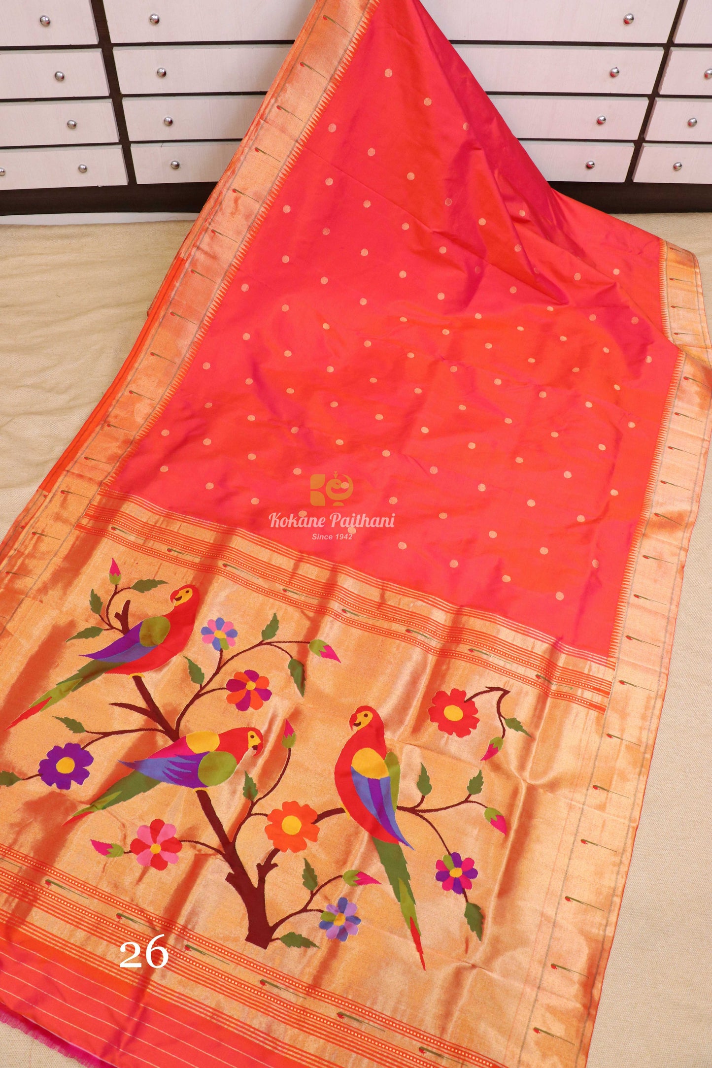 Muniya Brocade Paithani Saree