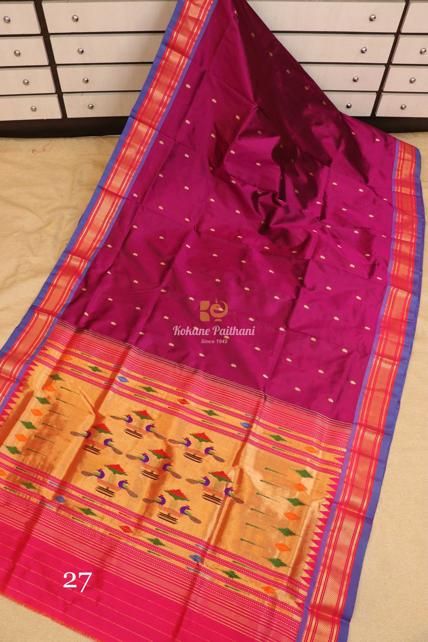 Traditional Pallu Silk Paithani Saree