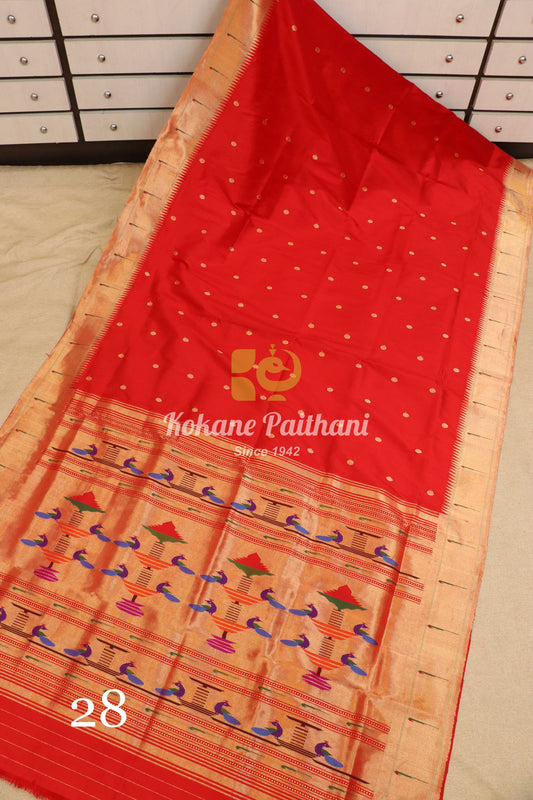 Muniya Brocade Paithani Saree