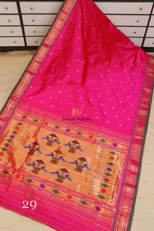 Traditional Pallu Silk Paithani Saree