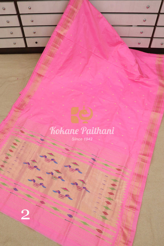 Traditional Pallu Silk Paithani Saree