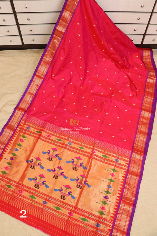 Traditional Pallu Silk Paithani Saree