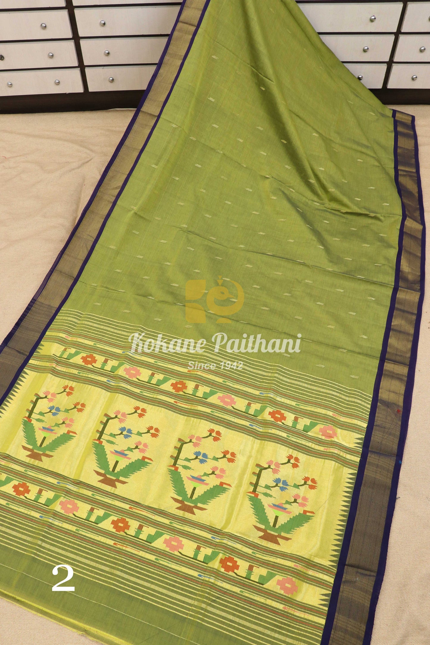 Premium Cotton Paithani Saree