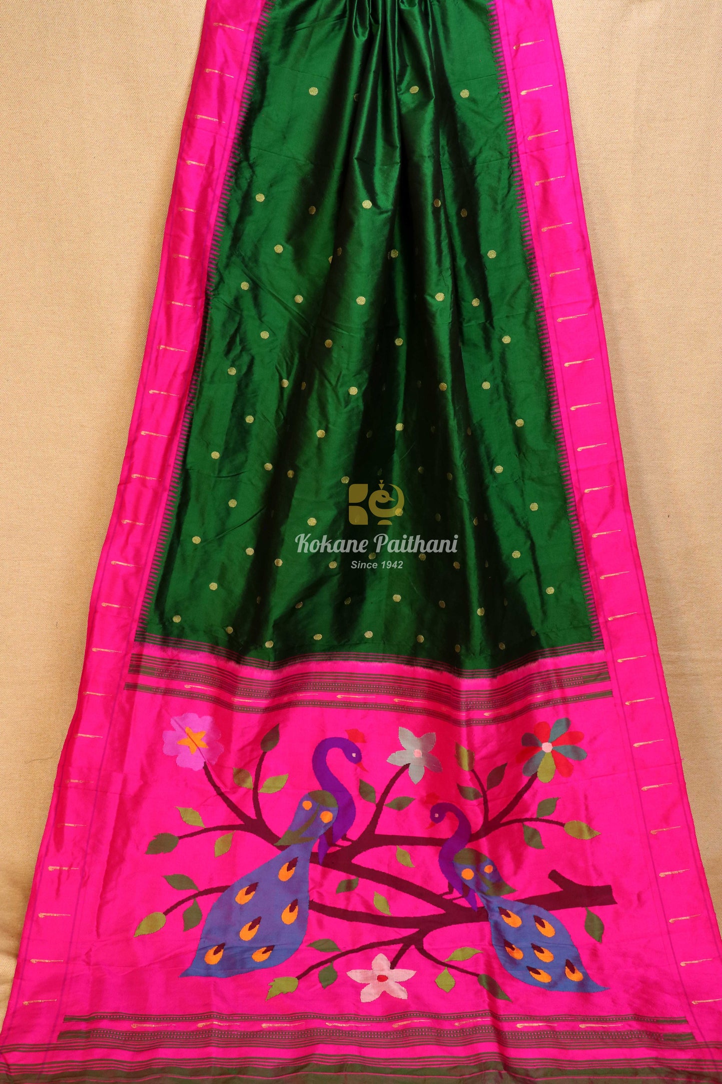 Muniya Brocade Paithani Saree