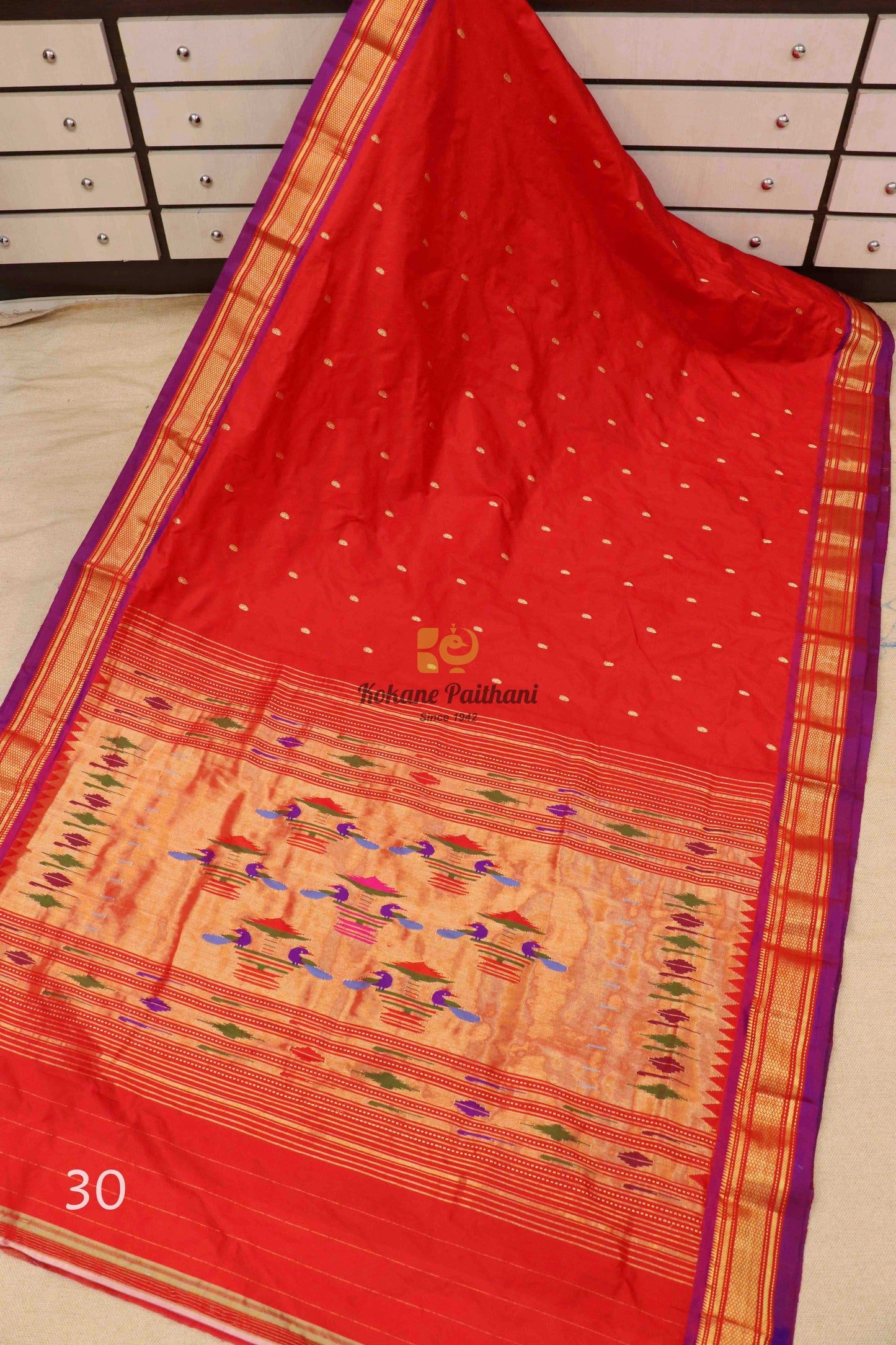 Traditional Pallu Silk Paithani Saree