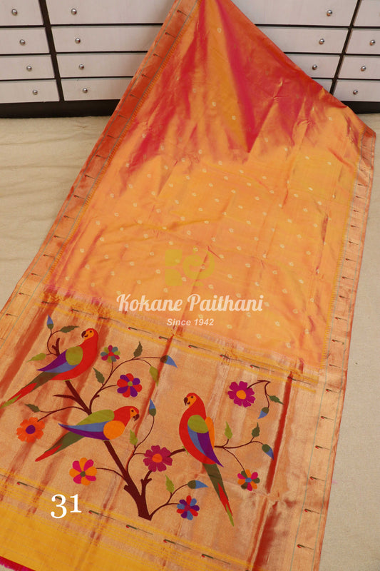 Muniya Brocade Paithani Saree