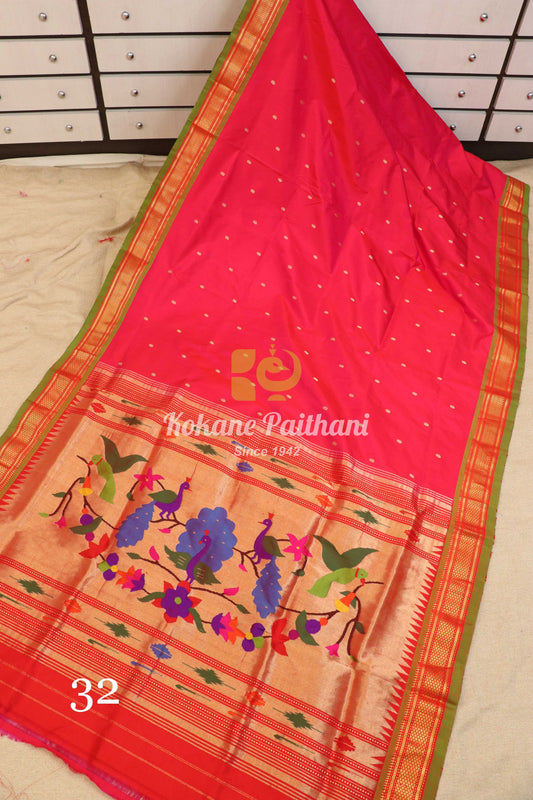 Fancy Pallu Silk Paithani Saree