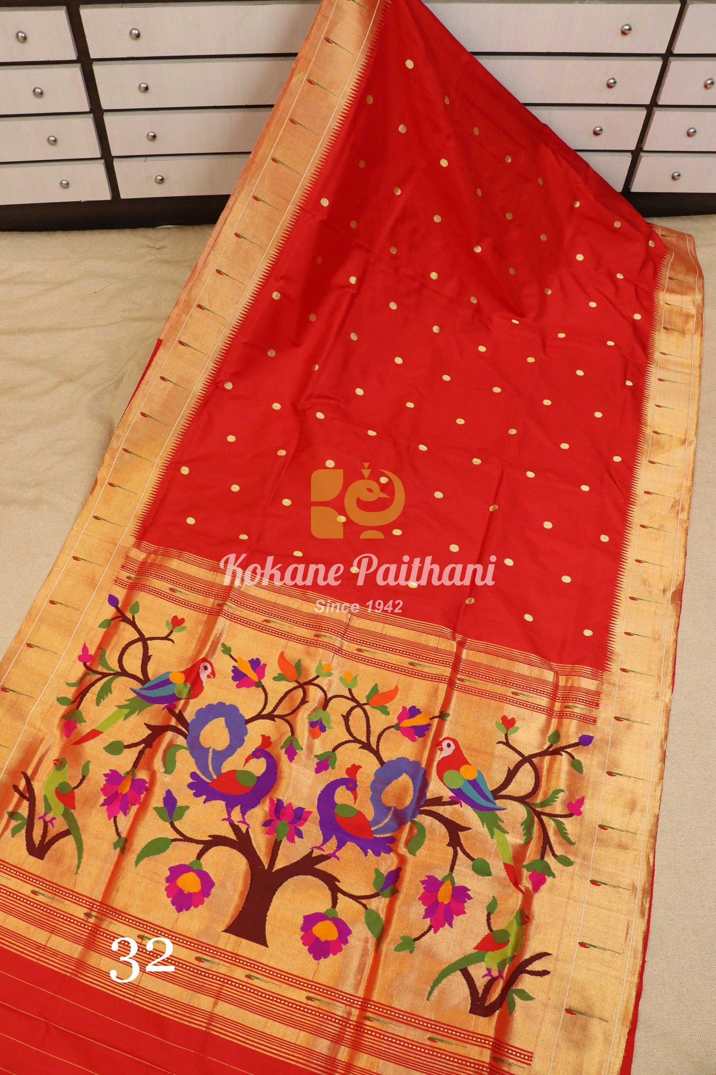 Muniya Brocade Paithani Saree