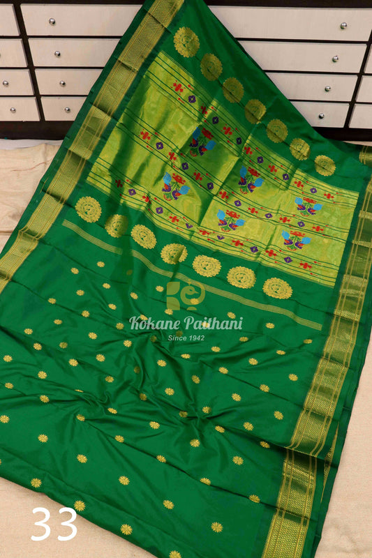 Maharani Pallu Silk Paithani Saree