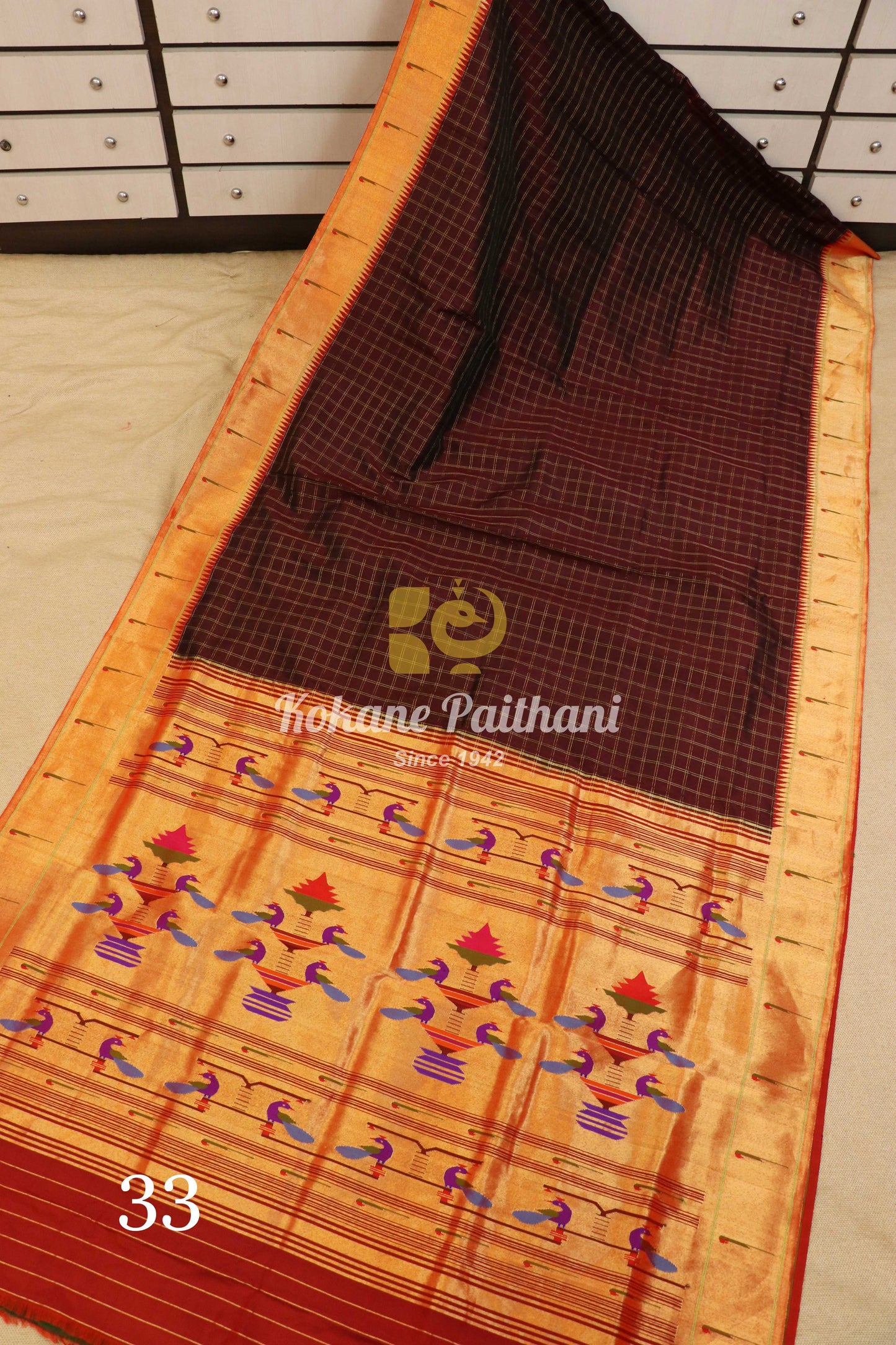 Muniya Brocade Paithani Saree