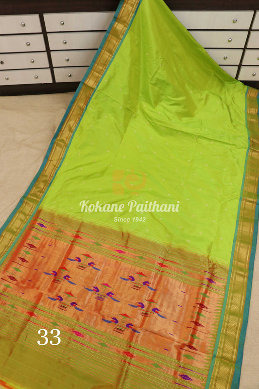 Traditional Pallu Silk Paithani Saree