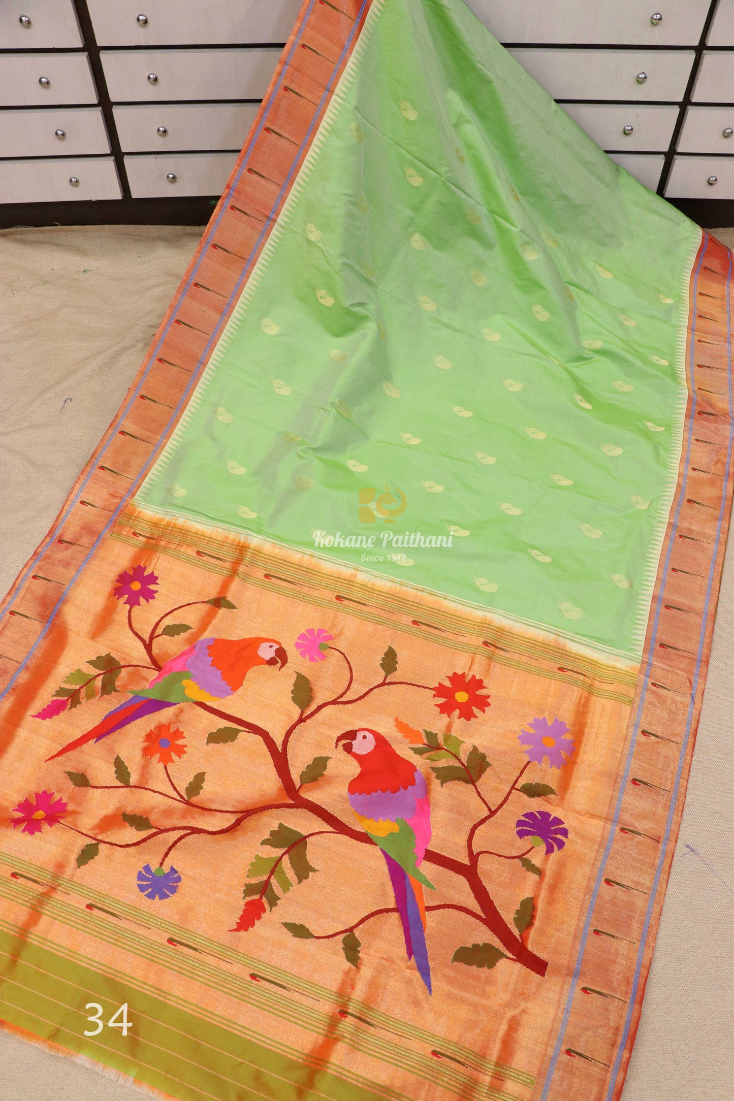 Muniya Brocade Paithani Saree