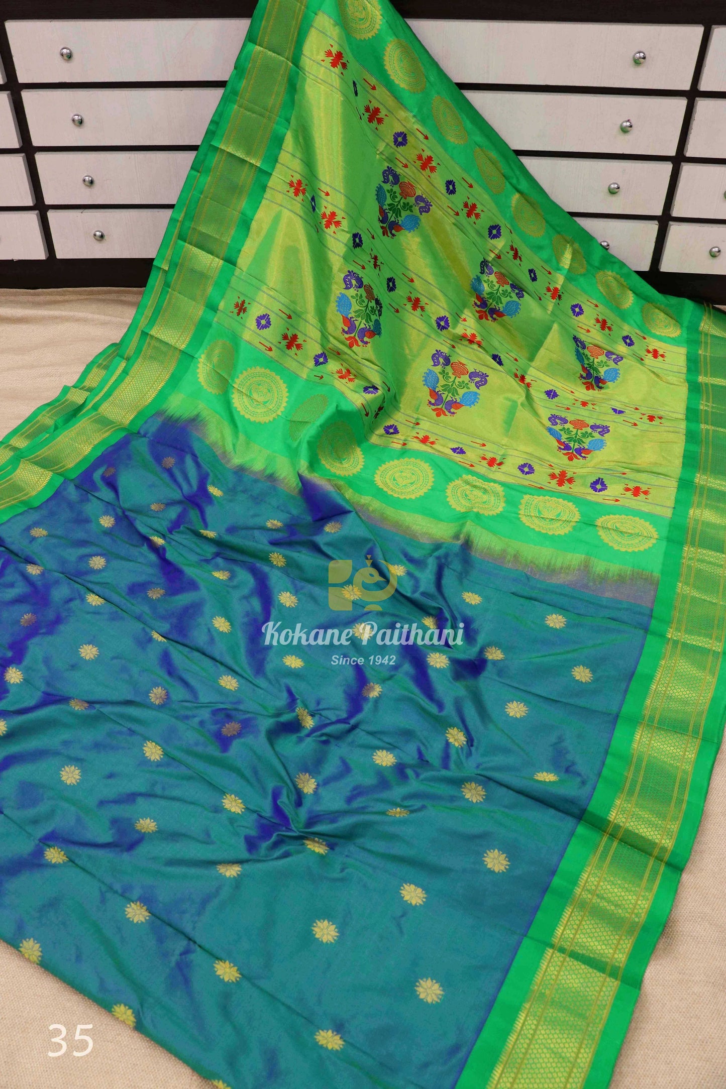 Maharani Pallu Silk Paithani Saree