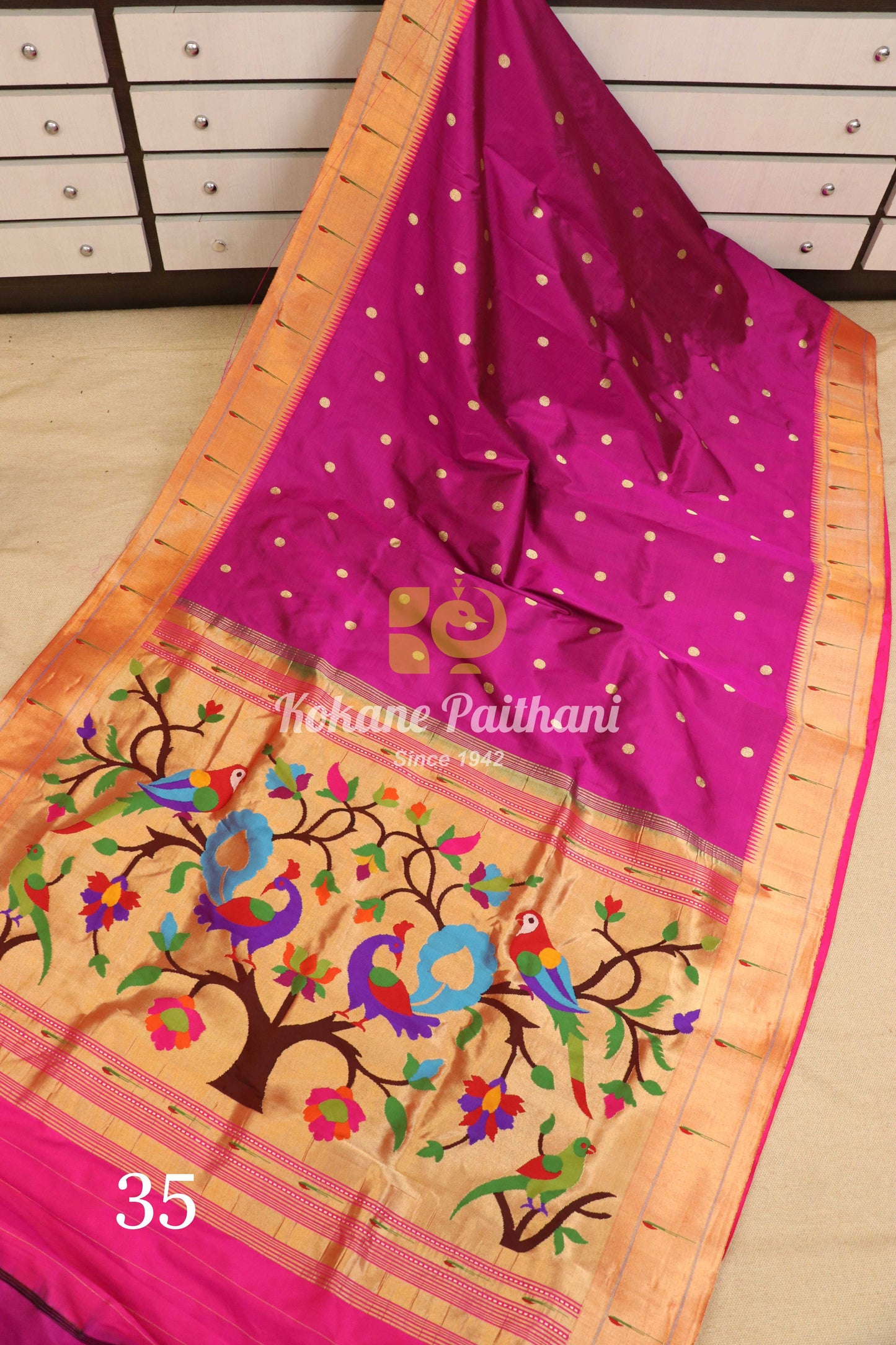Muniya Brocade Paithani Saree