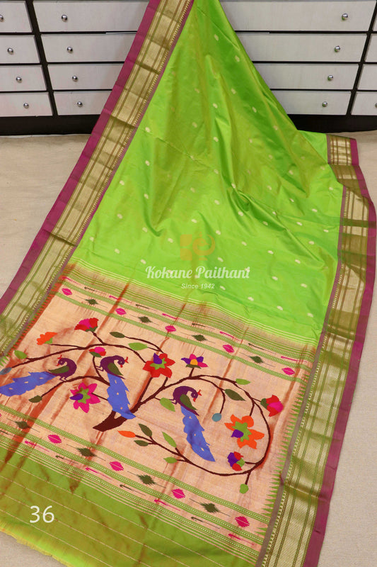 Fancy Pallu Silk Paithani Saree