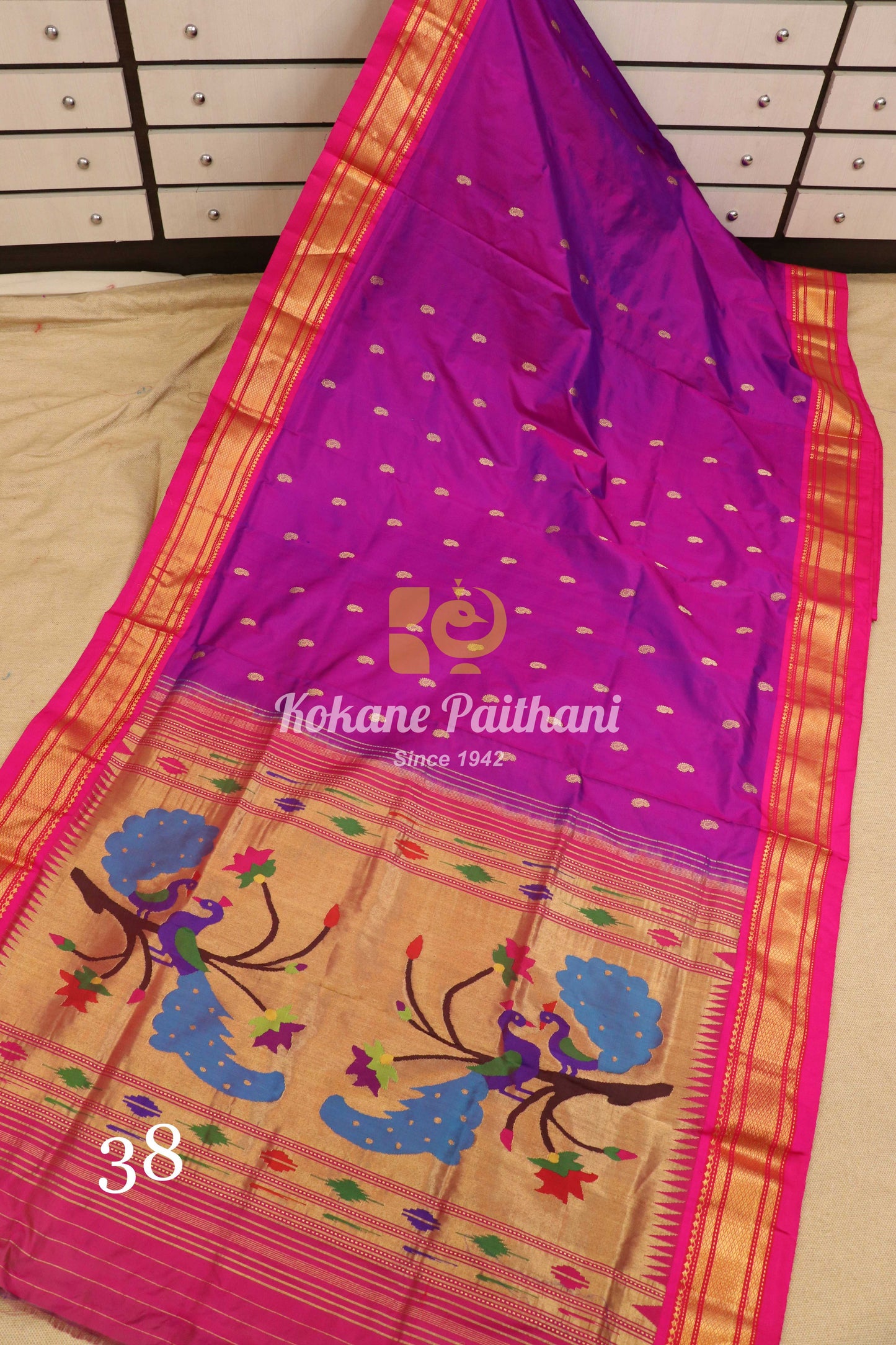 Fancy Pallu Silk Paithani Saree