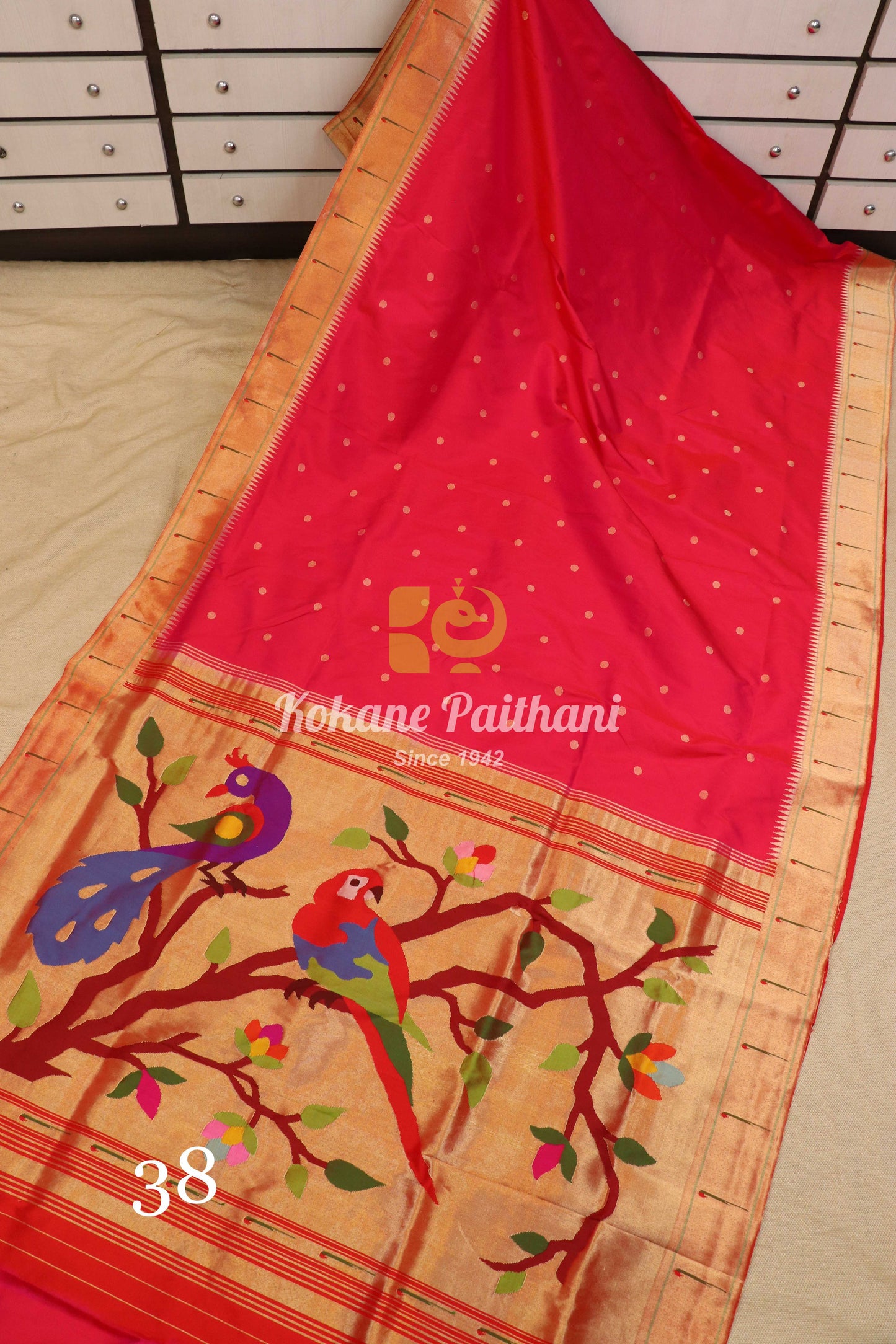 Muniya Brocade Paithani Saree