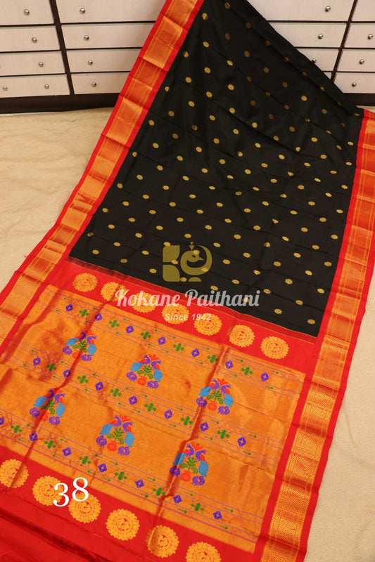 Maharani Pallu Silk Paithani Saree