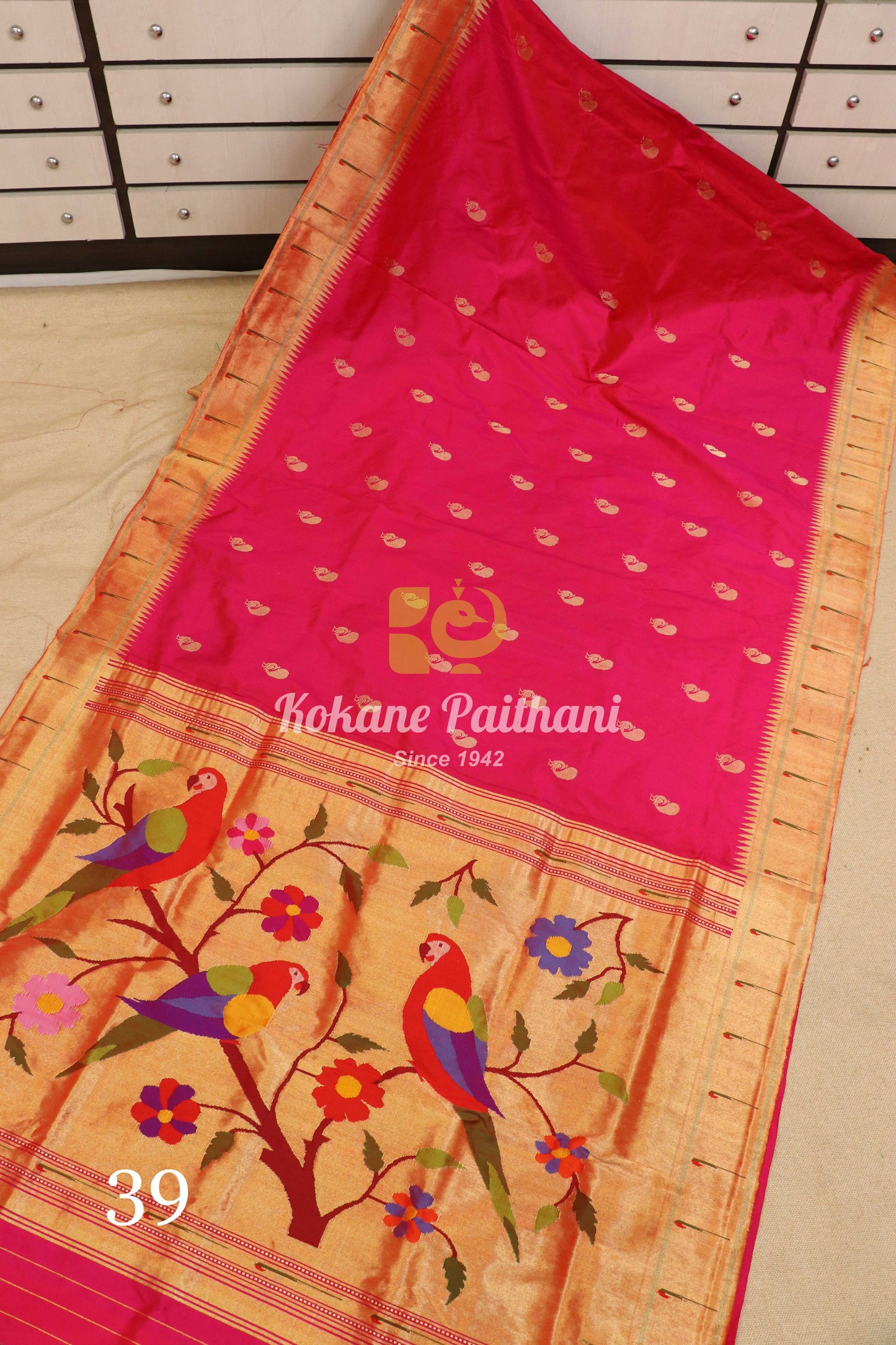 Muniya Brocade Paithani Saree