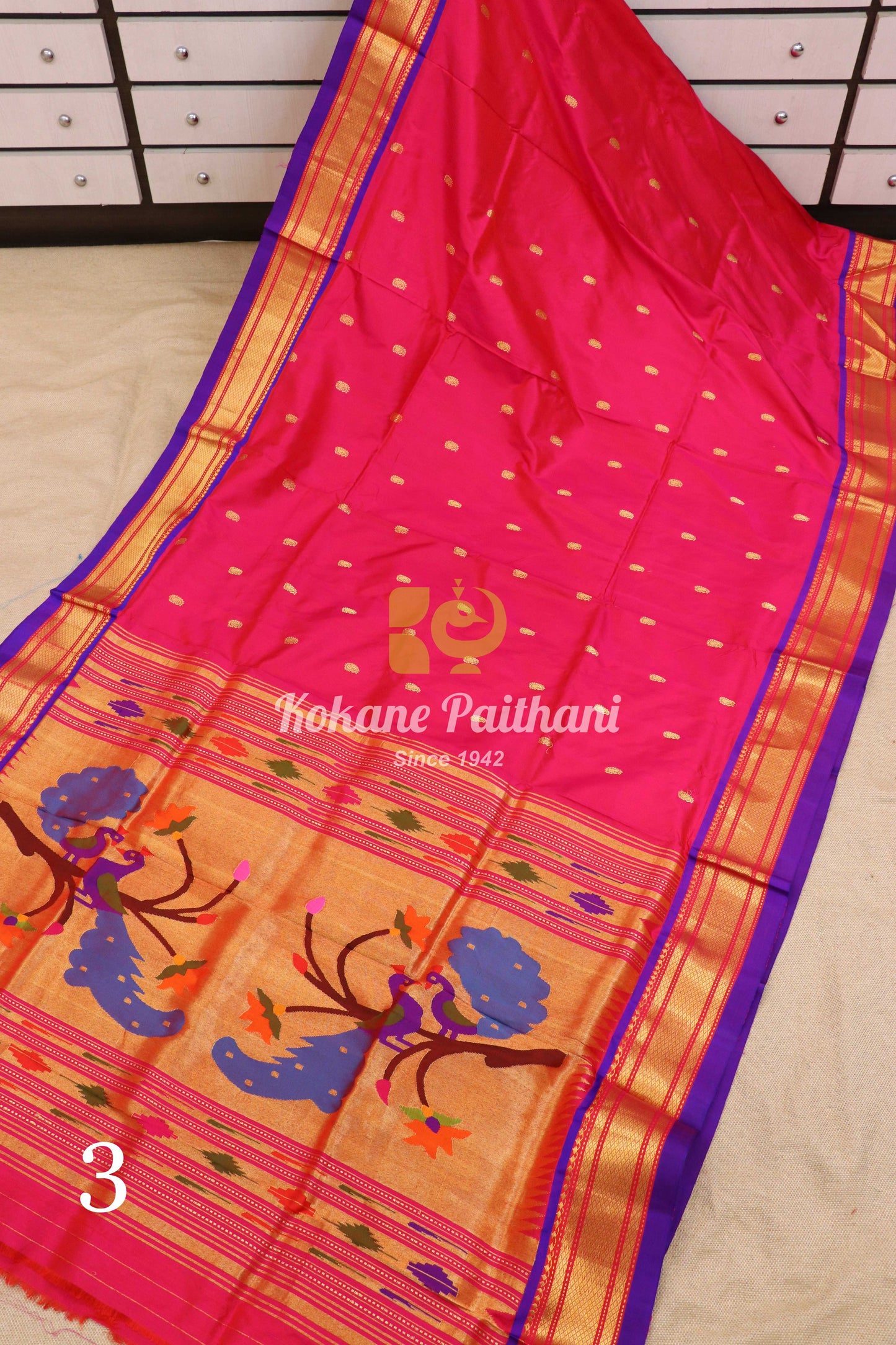 Fancy Pallu Silk Paithani Saree