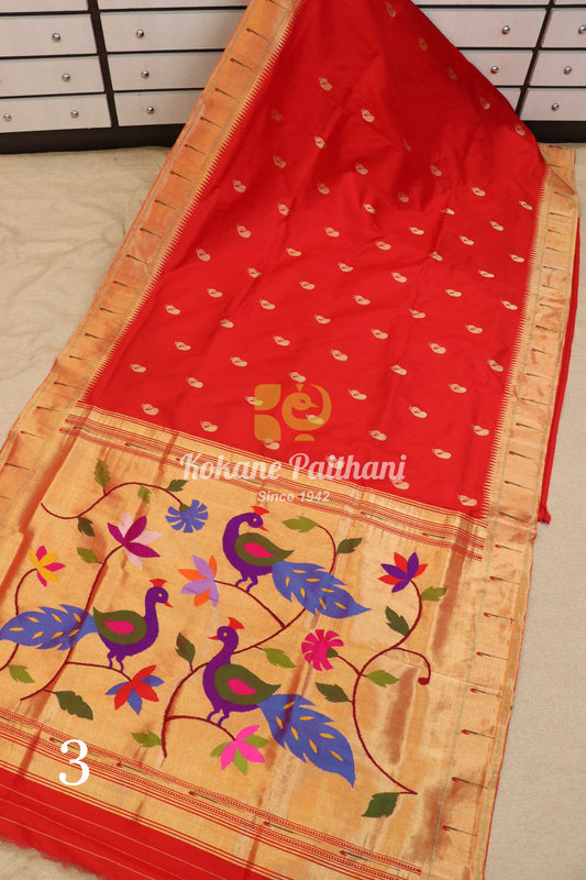 Muniya Brocade Paithani Saree