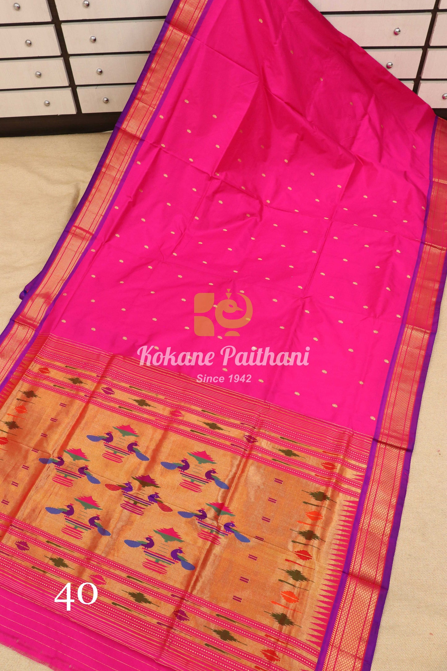 Traditional Pallu Silk Paithani Saree