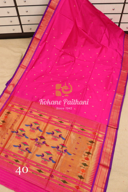 Traditional Pallu Silk Paithani Saree