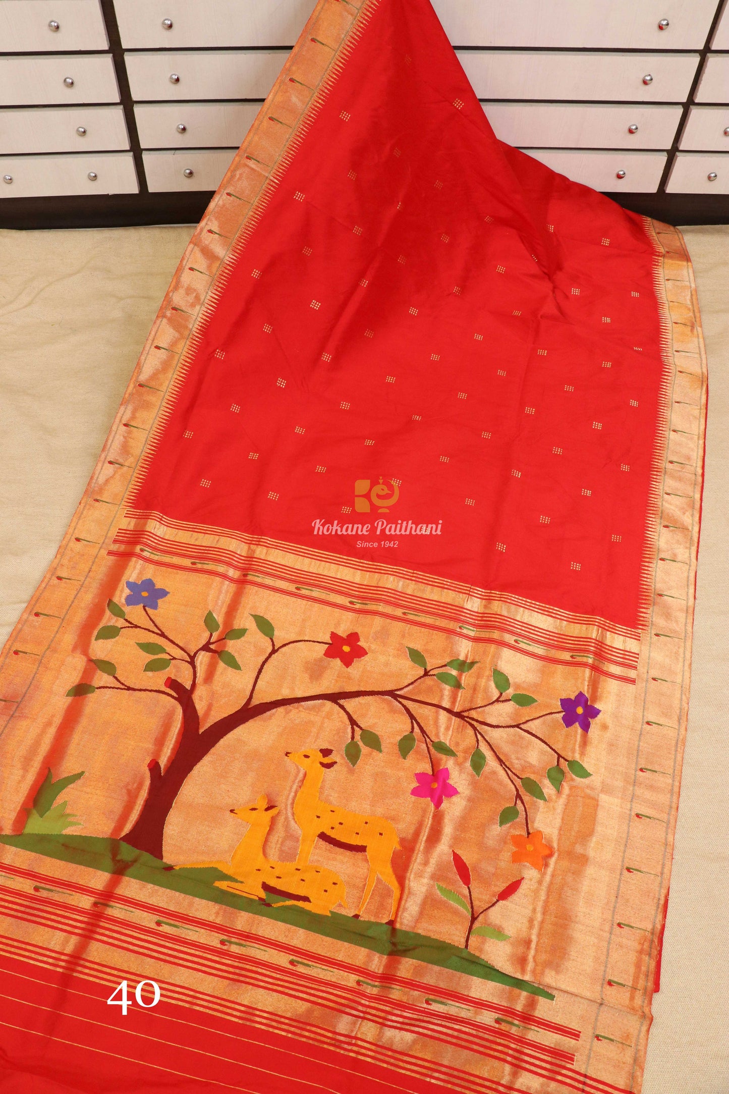 Muniya Brocade Paithani Saree