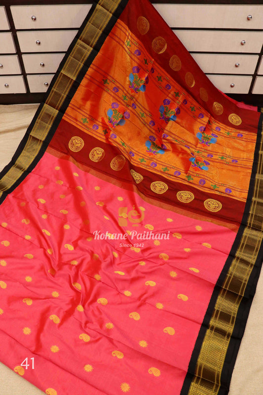 Maharani Pallu Silk Paithani Saree