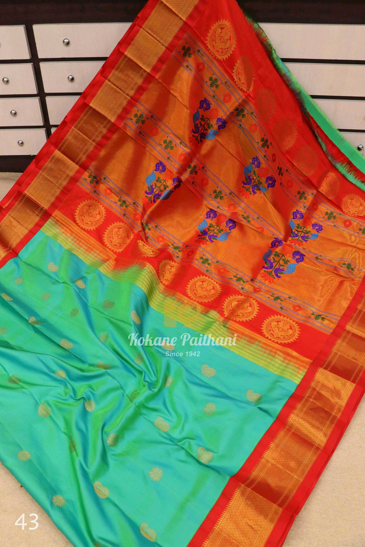 Maharani Pallu Silk Paithani Saree