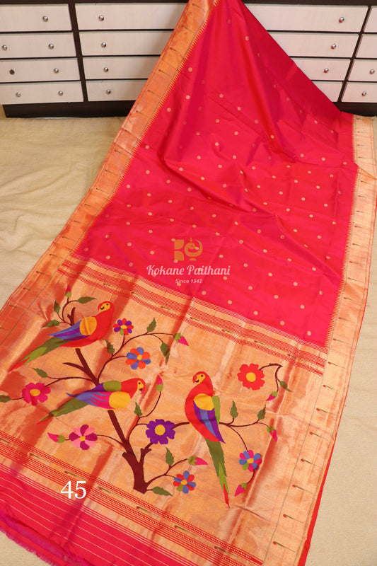 Muniya Brocade Paithani Saree