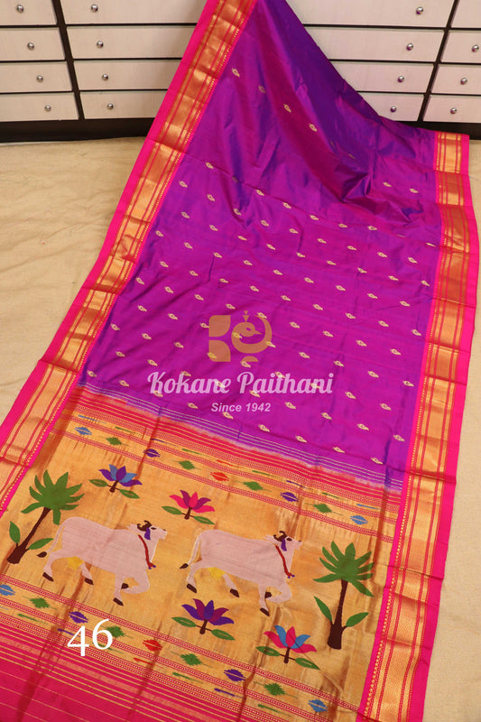 Fancy Pallu Silk Paithani Saree