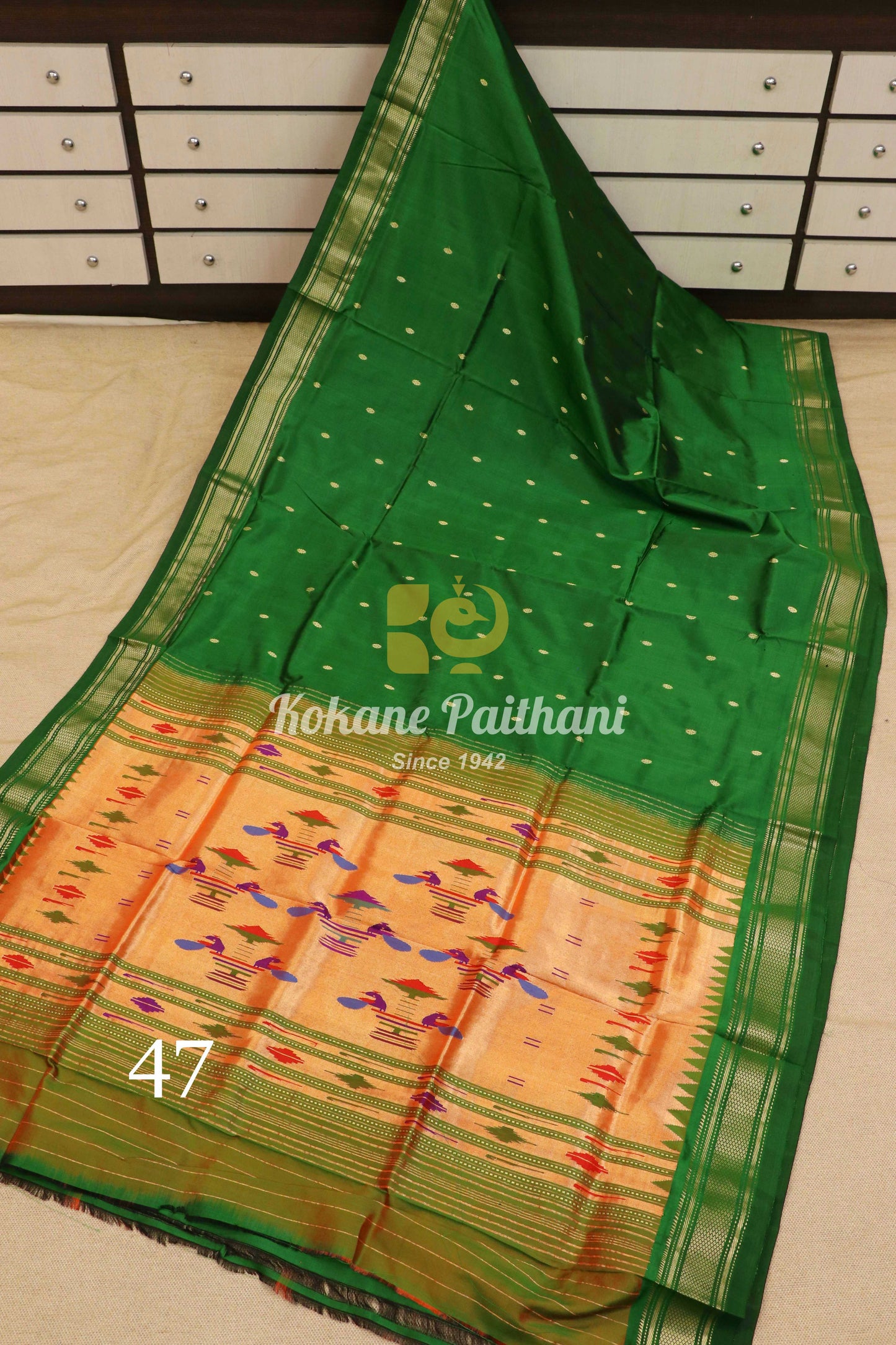 Traditional Pallu Silk Paithani Saree