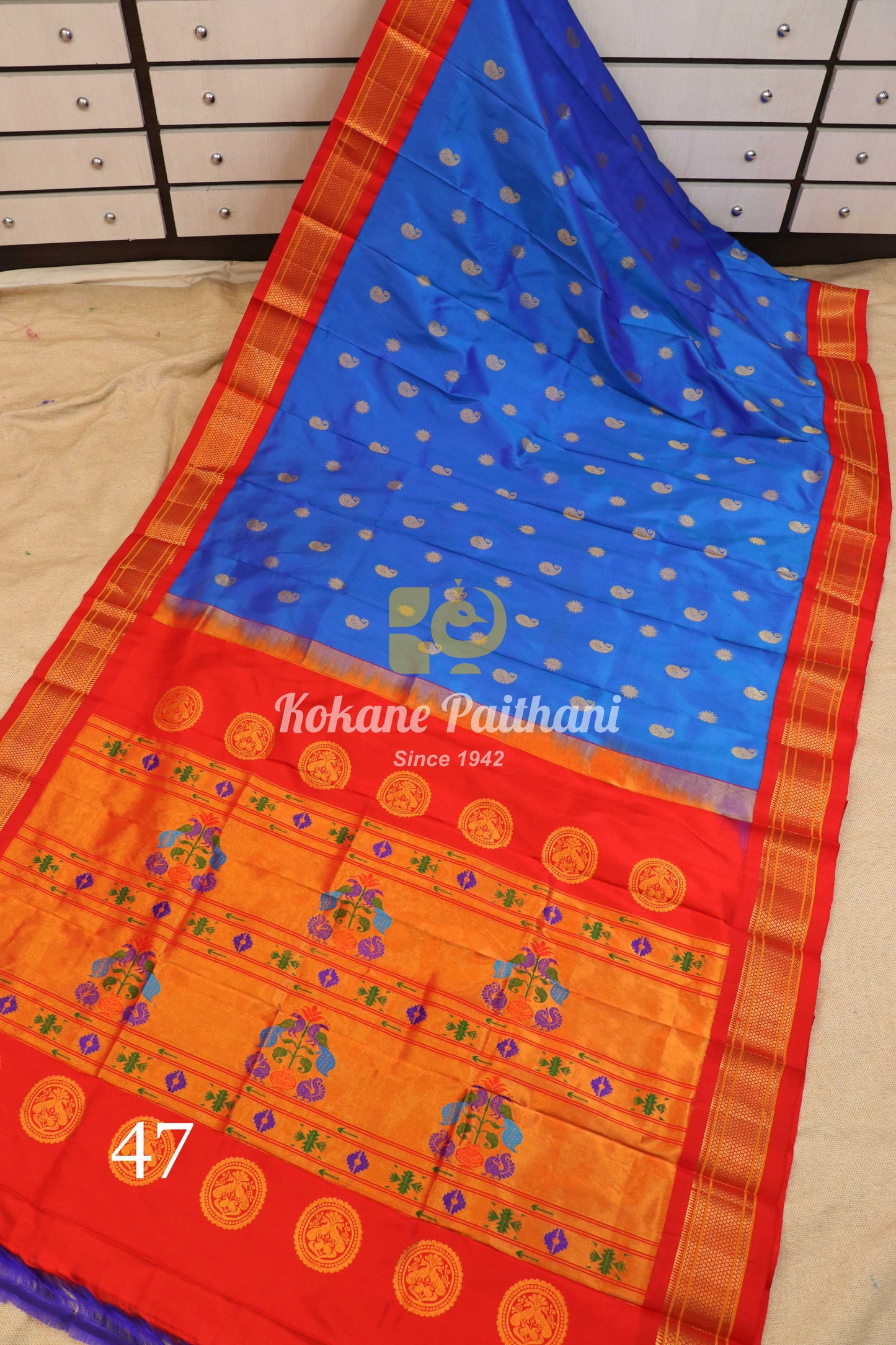 Maharani Pallu Silk Paithani Saree