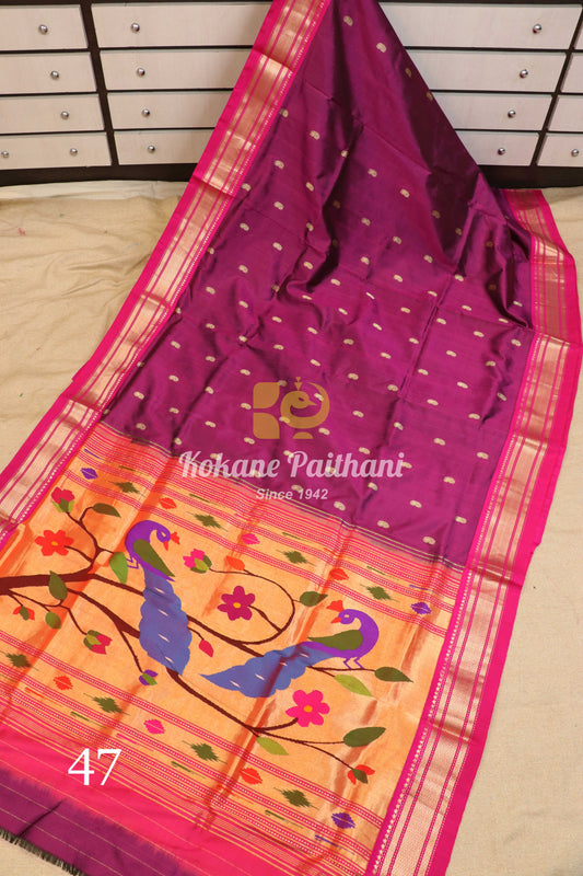 Fancy Pallu Silk Paithani Saree