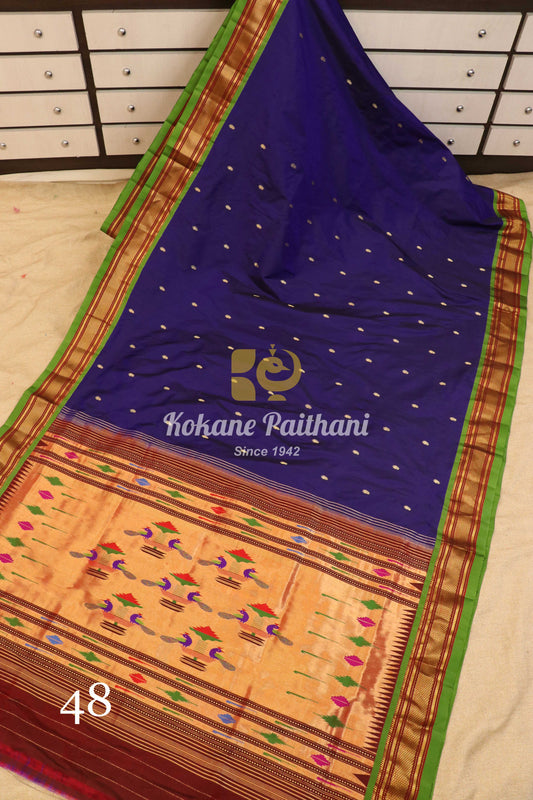 Traditional Pallu Silk Paithani Saree