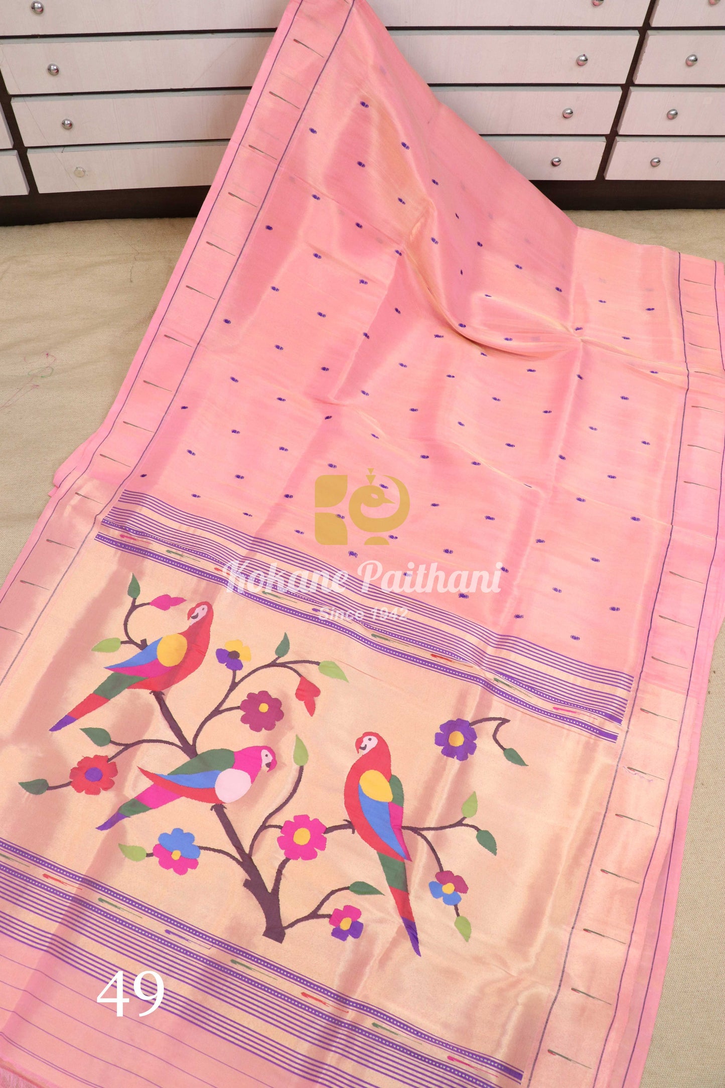 Muniya Brocade Paithani Saree
