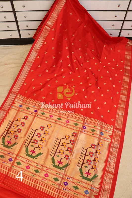 Fancy Pallu Silk Paithani Saree