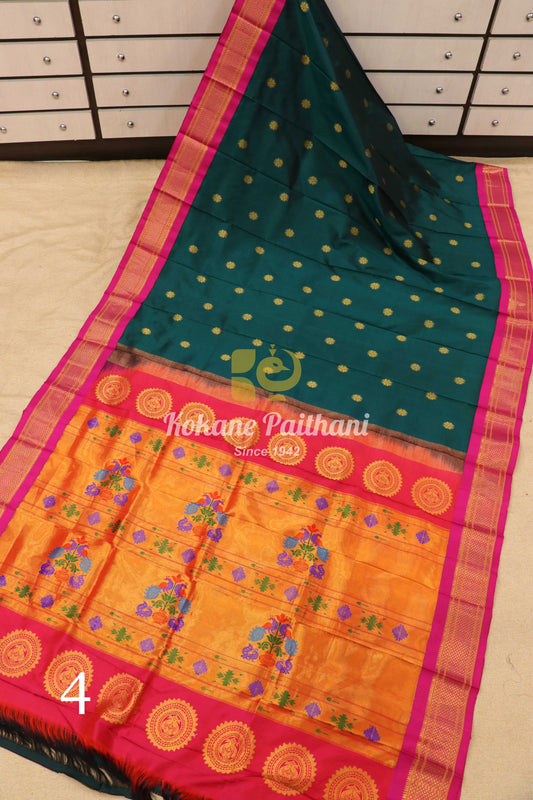 Maharani Pallu Silk Paithani Saree