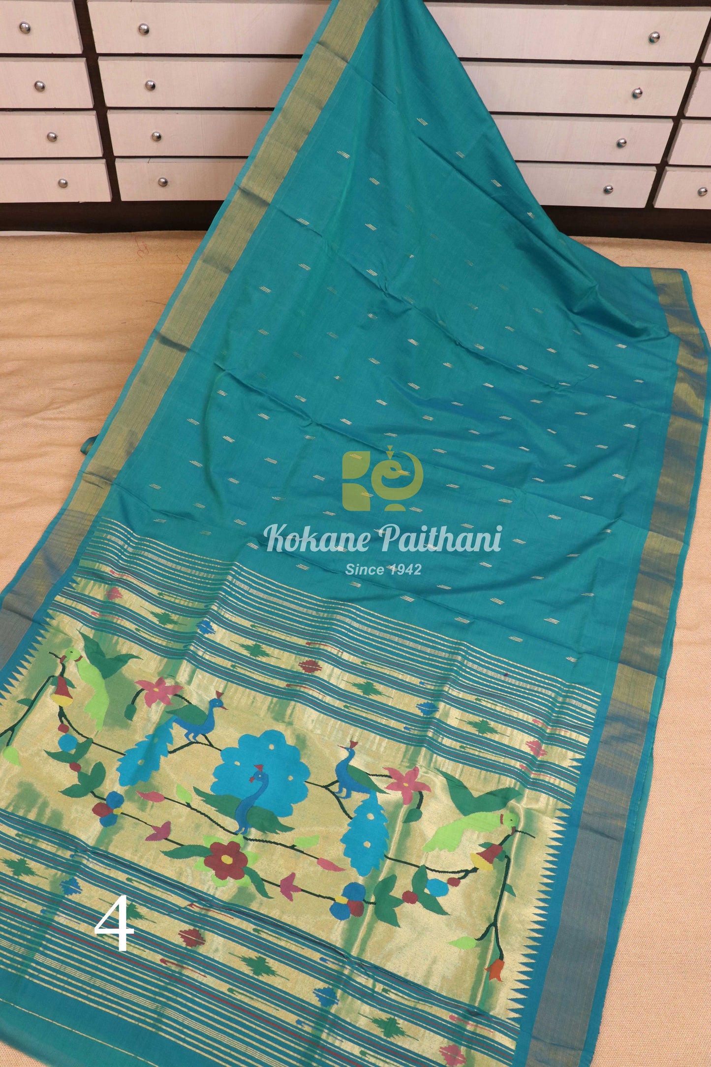 Premium Cotton Paithani Saree