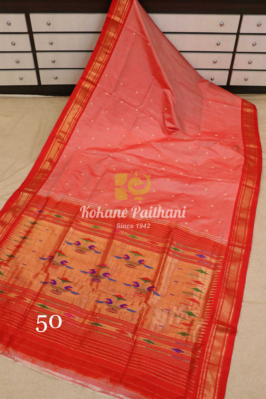 Traditional Pallu Silk Paithani Saree